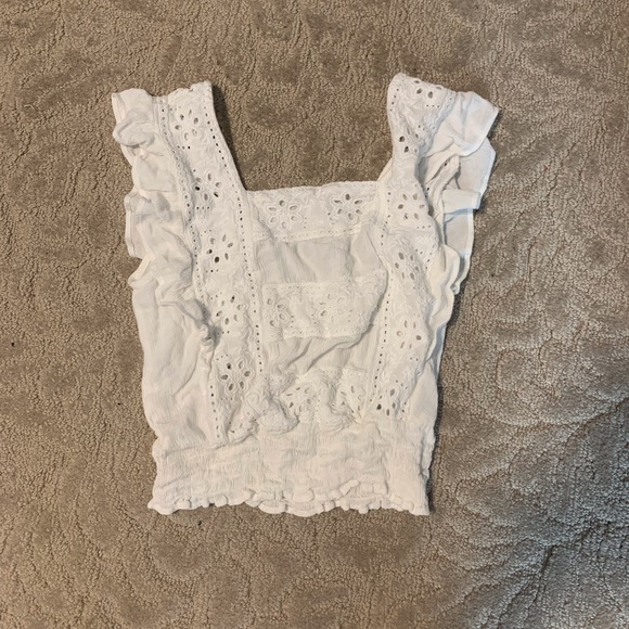 White floral tank top - Picture 1 of 4